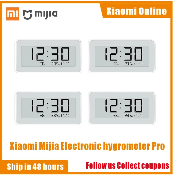 2020NEW Xiaomi Mijia BT4.0 Wireless Smart Electric Digital clock Indoor Hygrometer Thermometer E-ink Temperature Measuring Tools