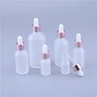 Флаконы-капельницы 10 шт.лот, 5-100 мл, флаконы из матового стекла для ароматерапии, жидкость для эфирного массажа, масляная пипетка, многоразовые флаконы