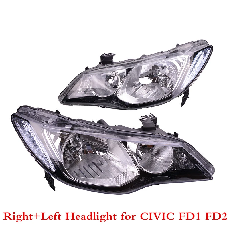 2 шт. передние фары головного света для CIVIC FD2 FD1 2006 2011 CIIMO 2012 2013 33100 TX3 H01|lamp headlight|civic
