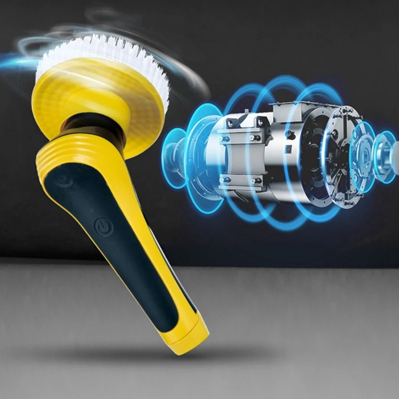 

Electric Spin Scrubber Turbo Scrub Cleaning Cordless Chargeable Bathroom Cleaner and Extension Handle Adaptive