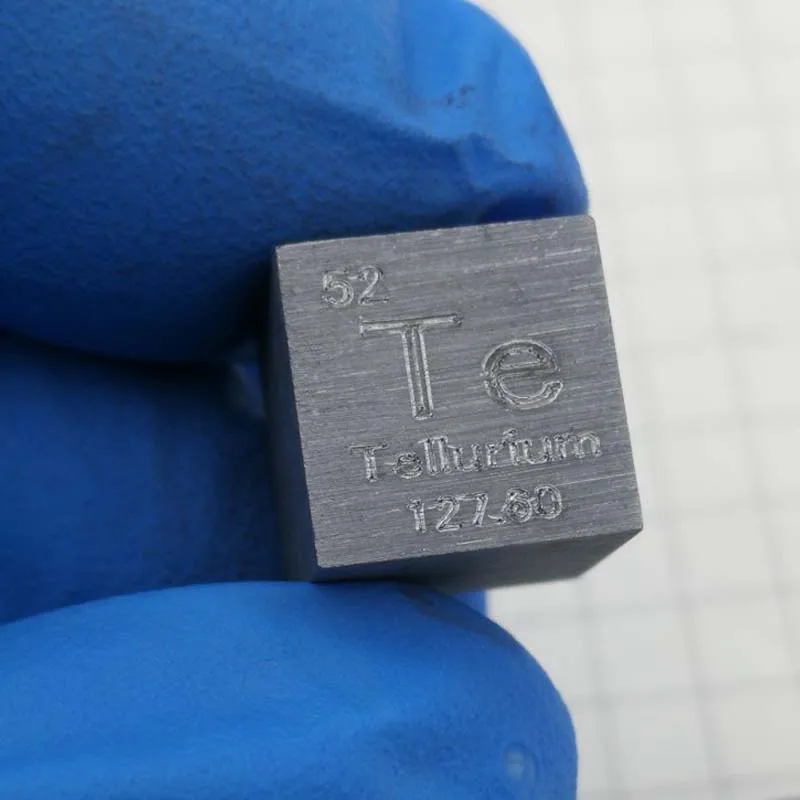 Кубик для периодического стола Tellurium Te 10 мм 99.99% чистый кубик из кубического