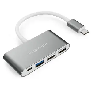 lention usb c hub with type c usb 3 0 usb 2 0 for 2020 2016 macbook pro 131516 mac multiport charging connecting adapter free global shipping