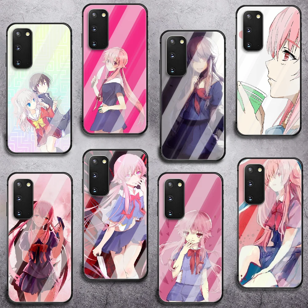 

Gasai Yuno Mirai Nikki’s Tempered Glass Phone Case For Samsung Galaxy A 10 20E 21 30 31 50 51 52 70 71 72 S 5G Cover Cell