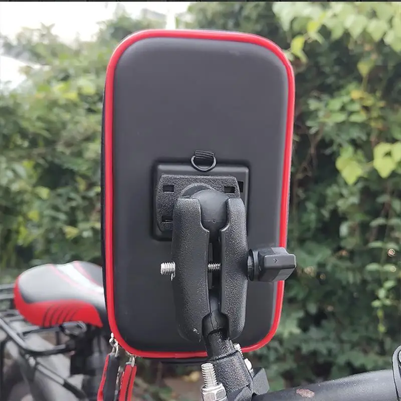 

AOZBZ Outdoor Cycling Bag Waterproof Dustproof Mobile Phone Bag With Bracket Bicycle Motorbike Front Handlebar Bag Storage Bag