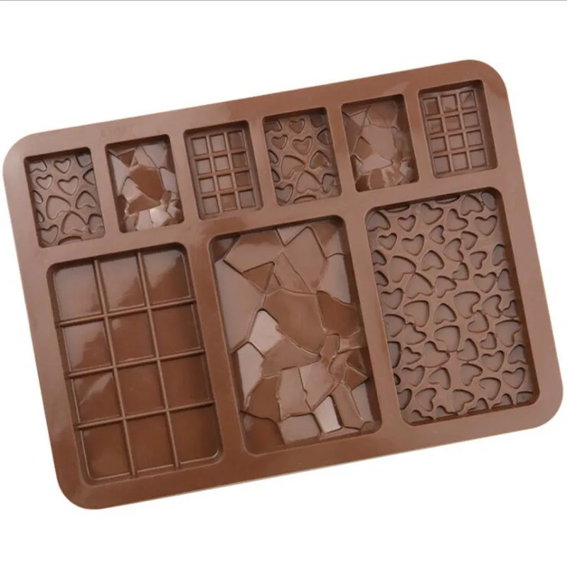 Силиконовая форма для шоколада с 9 отверстиями инструмент выпечки антипригарная