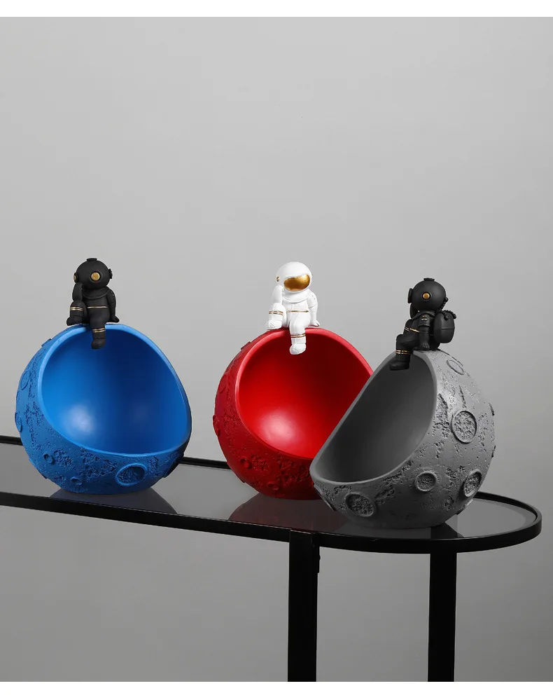 Креативная тарелка для фруктов с космонавтом коробка хранения ключей сладостей