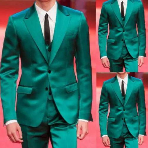 Мужской блестящий пиджак на пуговицах 3 шт.|Смокинги и костюмы - тройки| |