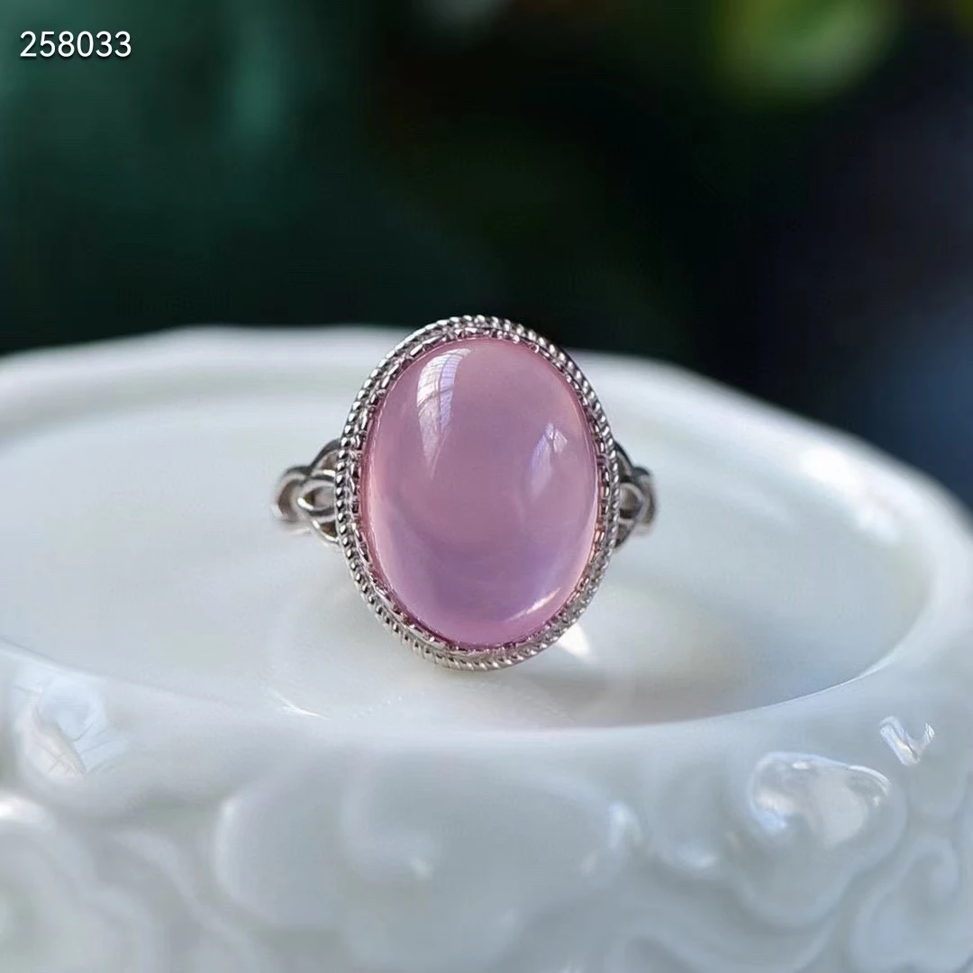

Кольцо женское из розового кварца, регулируемое ювелирное изделие со звездой, овальным розовым кварцем 17 х13 мм, Мозамбикский кристалл, AAAAA