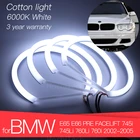 Высококачественное женское белое кольцо Halo из хлопка для BMW E65 E66 PRE FACELIFT 745i 745Li 760Li 760i 2002-2005