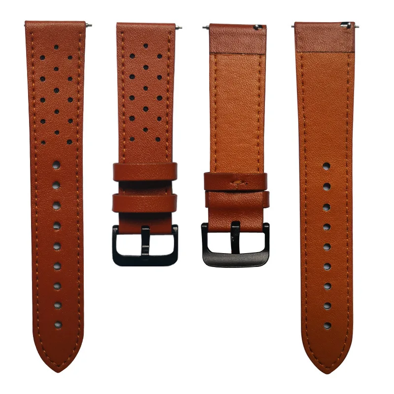 

Leather strap for huawei samsung GT s3 Universal replace 22mm watch bands accessoriessoft Skin-friendly sweat-proof