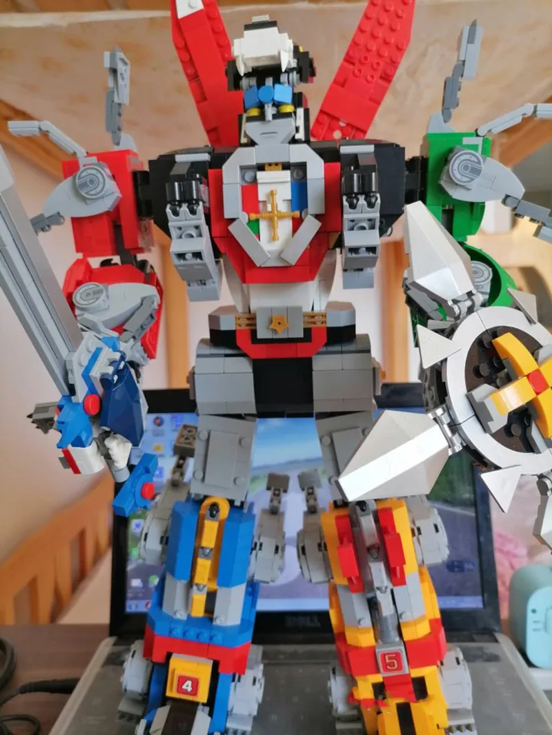 2020 новый король зверей с подставкой идеи серии Voltron Defender of The Universe строительные