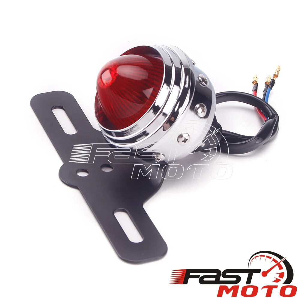 Ретро светодиодный фонарь светильник стоп сзади для Harley Cafe Racer BMW CB XS Triumph номерной