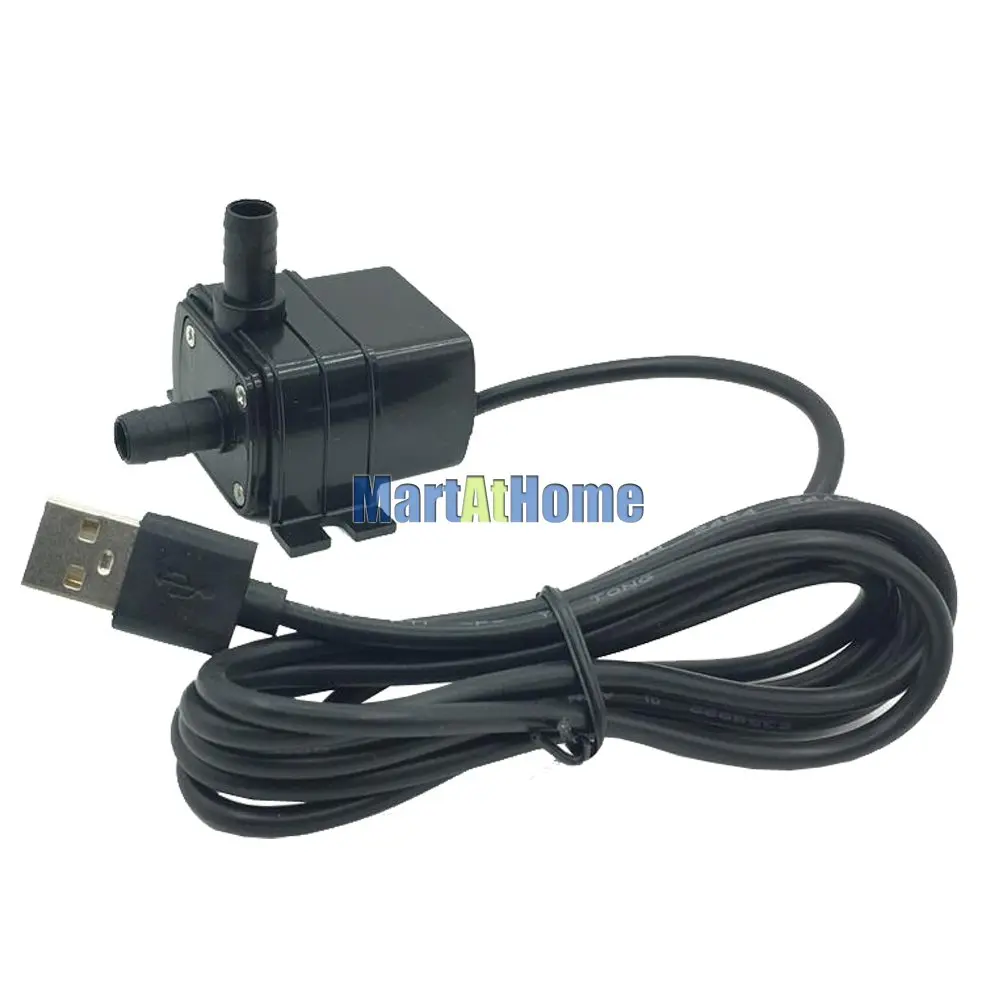 USB DC бесщеточный мини водяной насос 4 8 Вт 240л/ч 3 метра 5-12 В для гидропоники