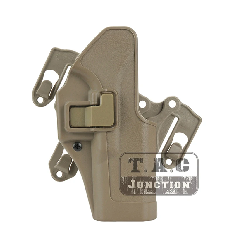 

Tactical CQC Serpa Quick Right Hand Paddle Belt Loop Pistol Gun Holster w/ STRIKE MOLLE Platform For Glock 17 19 22 23 31 32