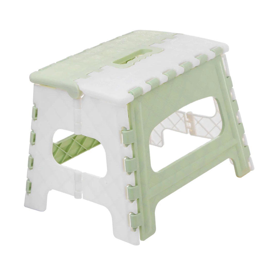 Plastic Folding Step Stool with Handle Portable Collapsible Small Foot Bathroom Stepping Stools for Kid |
