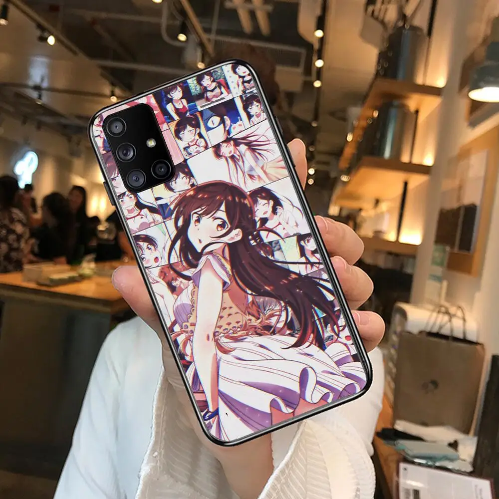 

Hot Japanese anime goddess sexy girl cartoon Phone Case Hull For Samsung Galaxy A50 A51 A20 A71 A70 A40 A30 A31 A80 E 5G S Black
