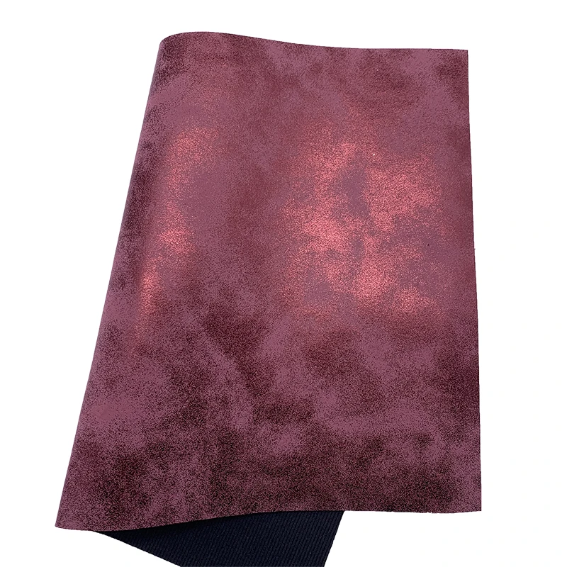 Набор из 4 штук бронзовых звезд с блестками на виниловой ткани, сочетающейся с металлической фальшкожей крокодила для изготовления ленточек и сережек своими руками, 21х29 см, арт. Q158.