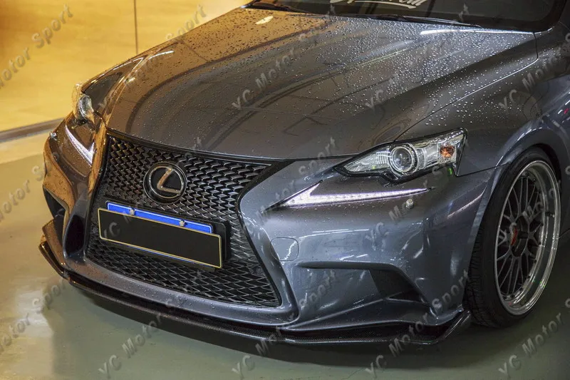 Car Accessories Carbon Fiber AG Style Front Lip Fit For 2013-2015 Lexus IS F Sport Sedan Bumper Lower Splitter | Автомобили и