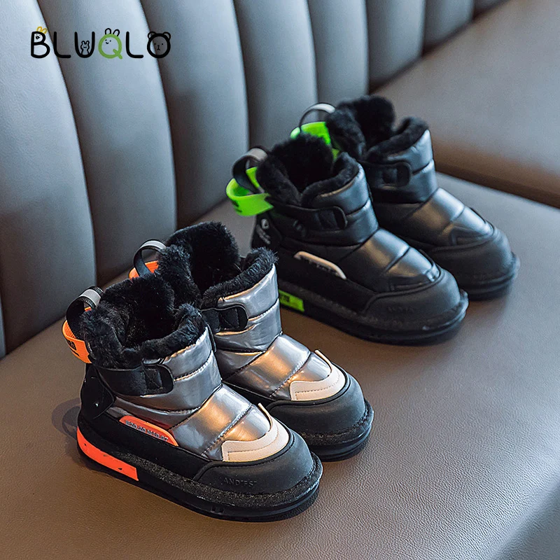Осень-зима 2021 новые детские зимние ботинки утепленная хлопковая обувь для