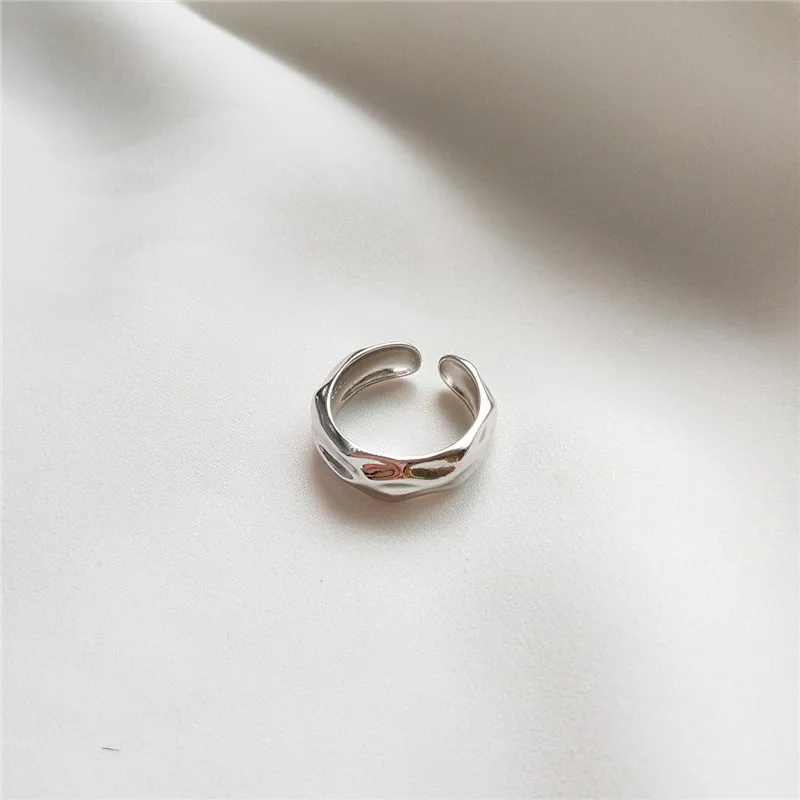 RUIYI TF карта с полным фактическим 925 пробы Серебряные кольца неправильные