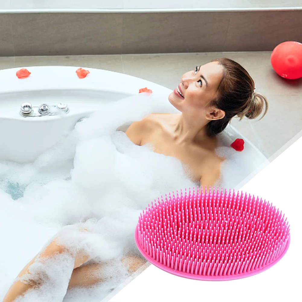 

Bathroom Bath Brush Silicone Massage Scrubber Baby Soft Hair Body Cleaning Tool Home Bathroom Shower Supplies