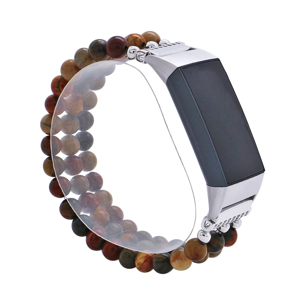 Ремешок для часов Lureen ручной работы Fitbit Charge эластичный ремешок смарт с камнем