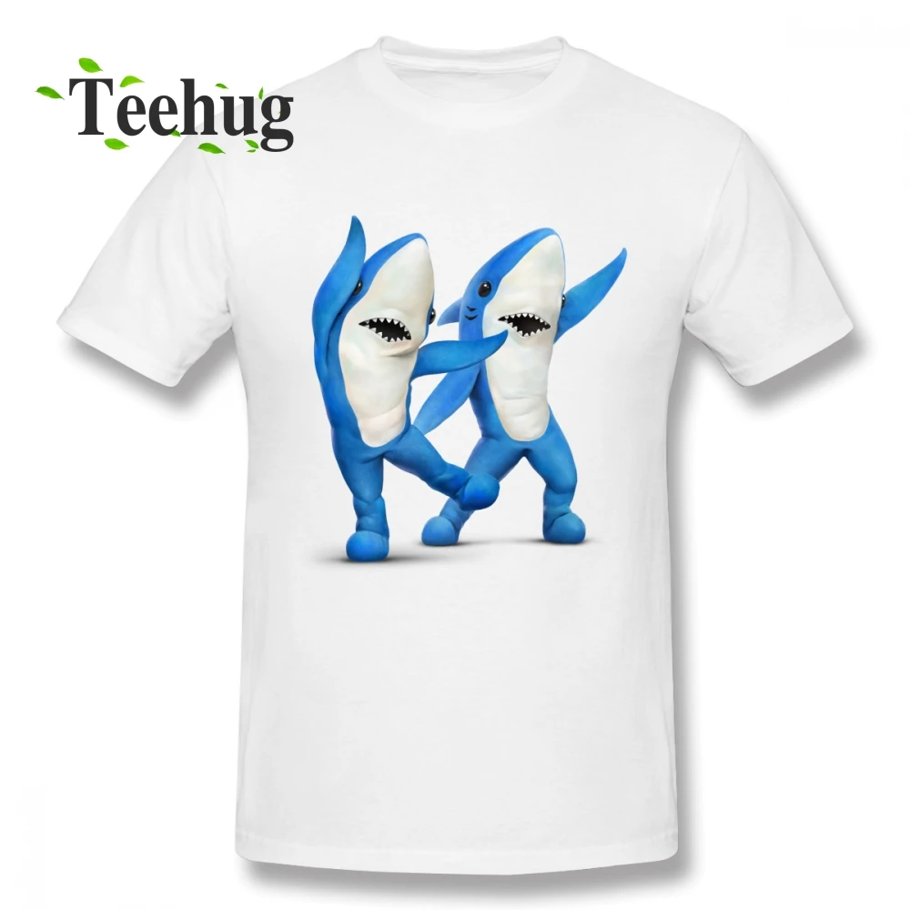 

High-Q Left Shark T-shirt Cute Animal T shirt For Men Geek Unique Design For Male 100% Cotton Top Tees