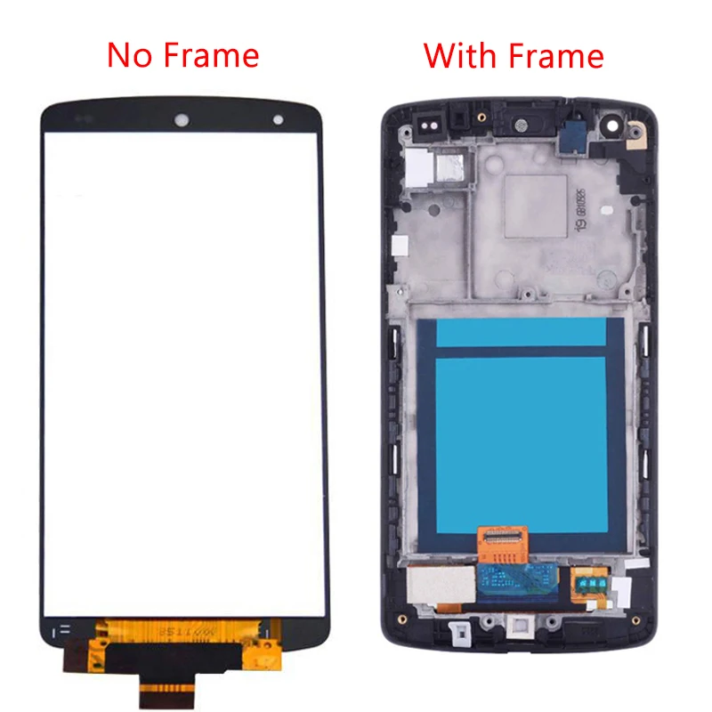 Оригинальный ЖК дисплей для LG Google Nexus 5 D820 D821 сенсорный экран с рамкой дигитайзер в