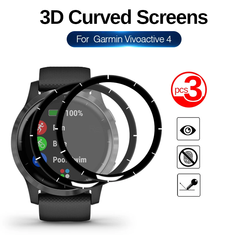 1/2/3 шт. защитная 3d-пленка для смарт-часов Garmin Vivoactive 4 Vivo-active Vivoactive4 | Электроника