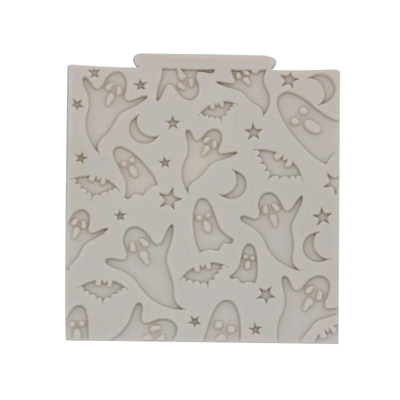 Силиконовые формочки для мыла Хэллоуина Phantom Bat DIY Fondant чашки торта коврик 10x10 см