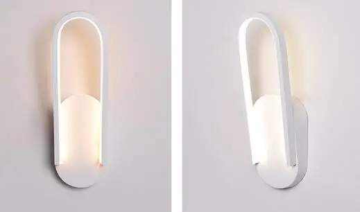 Style A White Современный настенный светильник для спальни, гостиной, кабинета, акриловый абажур l300мм, 14 Вт, прикроватный бра, настенный светильник - Цвет абажура: Style A White