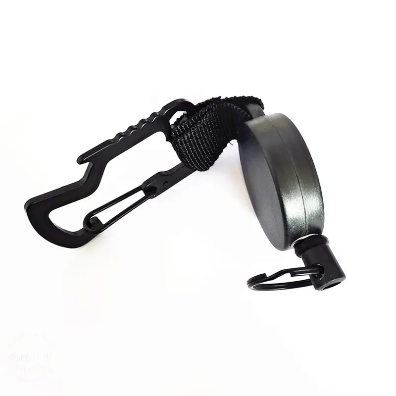 Retractable Mountaineering Rock Carabiner With Cable Safety Master Screw Lock Buckle Keychain Organizer Pocket Climbing Equipmen | Спорт и