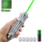 Тактика Мощные зеленые лазеры Стрелка с регулируемым фокусом Зеленая лазерная ручка 532 нм, от 500 до 10000 метров Лазерная ручка для охотничьих устройств