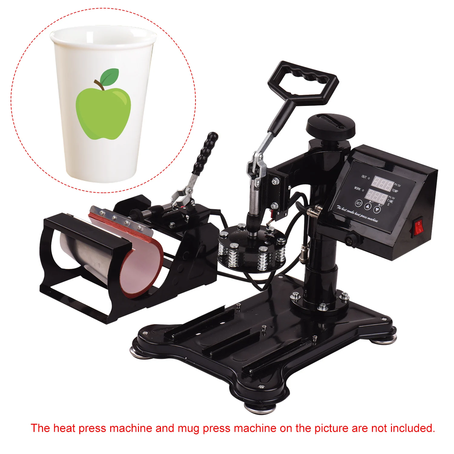 Конусная кружка Aibecy для термопечати теплоотвод насадка из силикагеля 17 унций 110 В