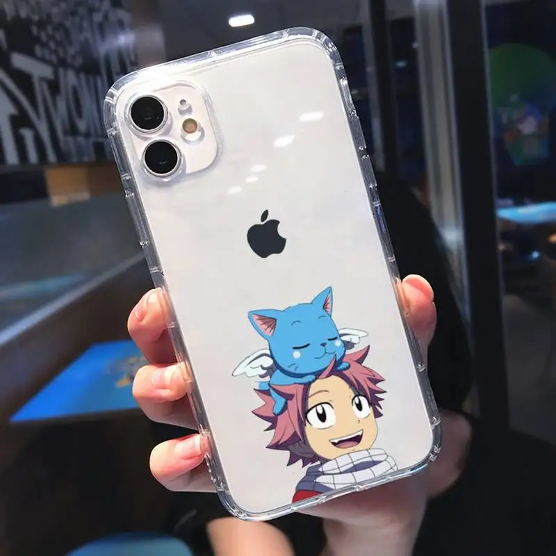 

Fairy Tail hot anime Phone Case Transparent for iPhone 11 12 mini pro XS MAX 8 7 6 6S Plus X 5S SE 2020 XR