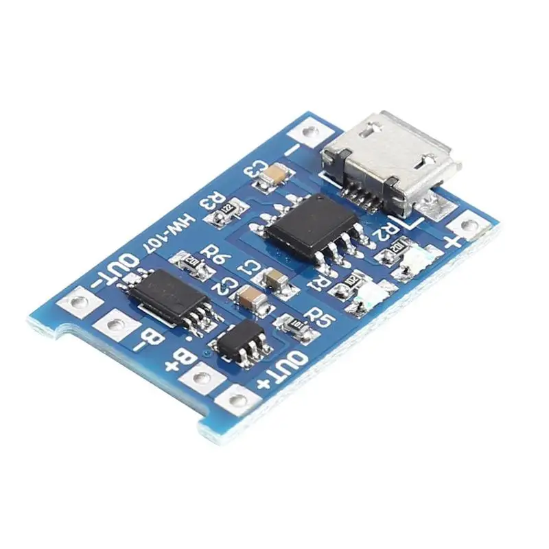 Модуль зарядного устройства 18650 Micro USB 3 7 4 2 В модуль литиевой батареи плата PCB