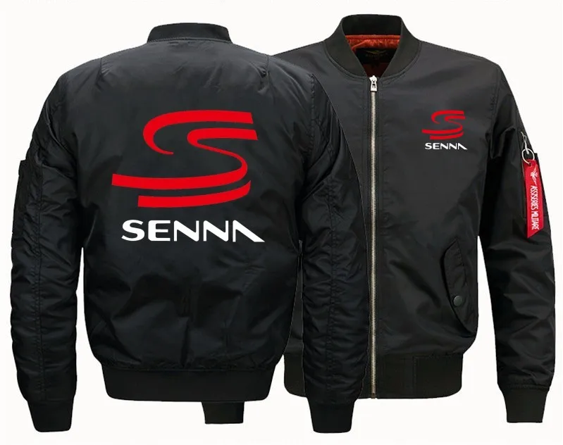 Новая куртка бомбер HERO AYRTON SENNA Flight Flying зимняя утепленная на молнии мужские куртки