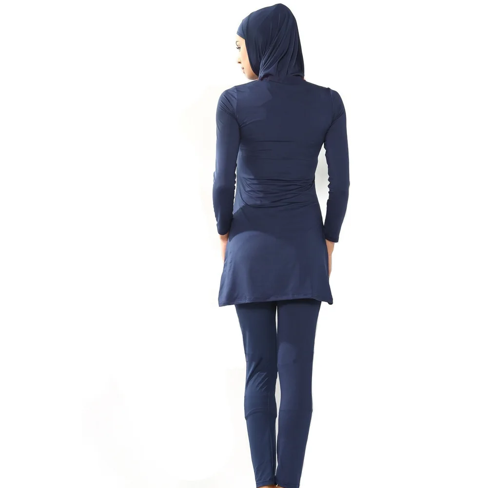 Купальник женский из 3 предметов Арабский мусульманский пляжный костюм с полным