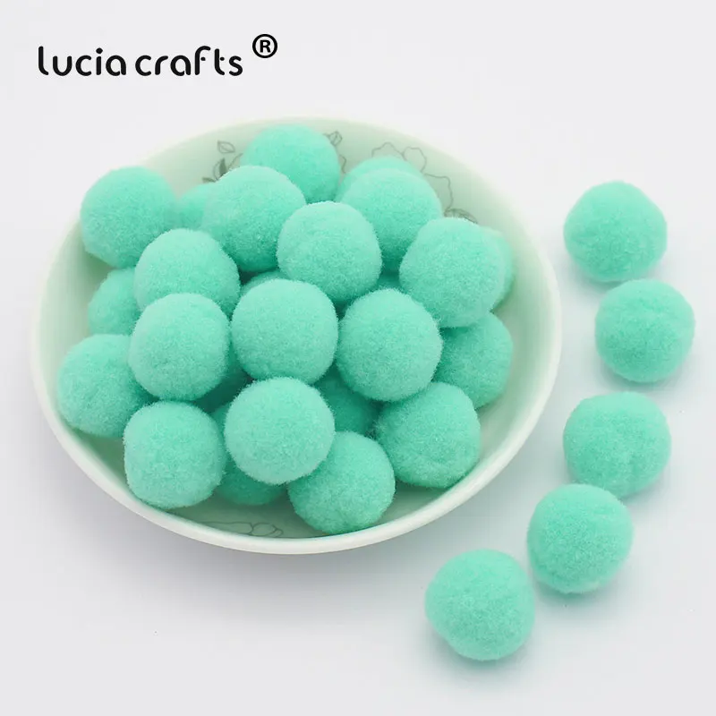 Lucia crafts 288 шт./лот 10 мм Разноцветные помпоны мягкие шарики-Помпоны DIY Швейные Свадебные Скрапбукинг Аксессуары для декора K0405