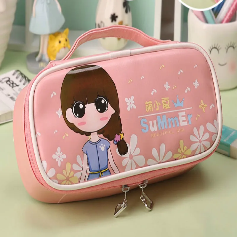 Милый чехол для карандашей Kawaii Kids Girl Pencil, многофункциональная сумка, сумка для ручек, школьные принадлежности, канцелярские принадлежности, подарки