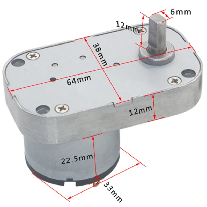 RISE-Низкая скорость высокий крутящий момент червячная металлическая коробка