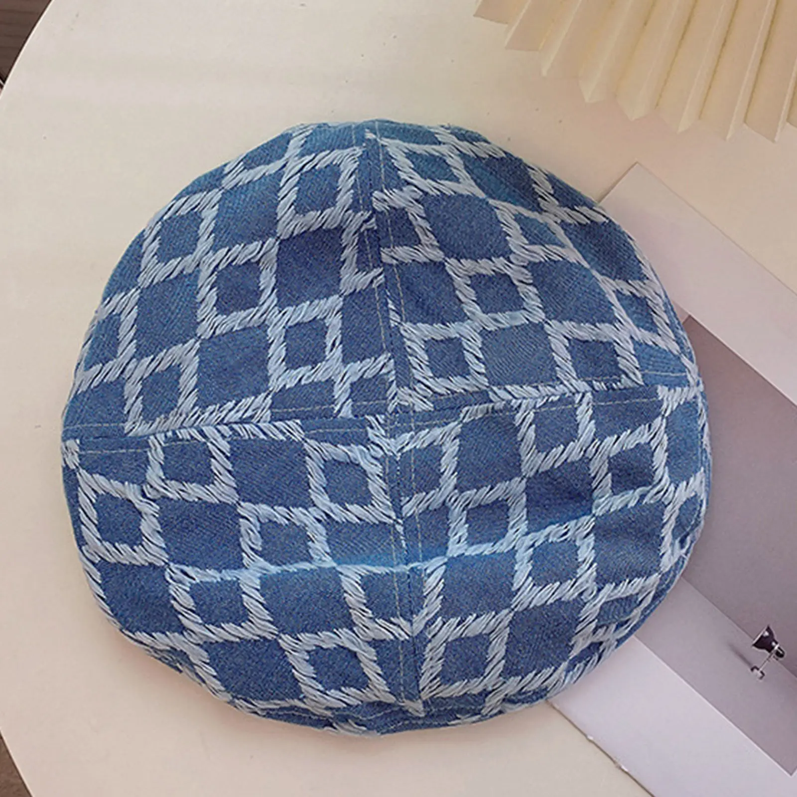 Повседневный женский берет из денима Классическая Шапка во французском стиле