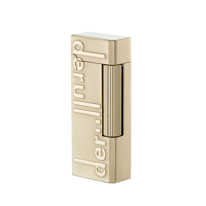 

High-grade Side-sliding Metal Grinding Wheel Open Flame Lighter Letter Narrow Version Inflatable Gas Lighter Gadgets for Men