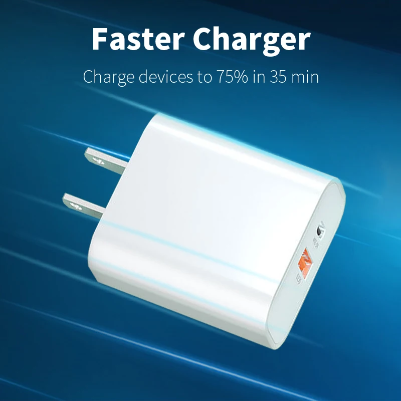 

Conexcle Quick Charge 4.0 3.0 QC PD Charger 20W QC4.0 QC3.0 USB Type C Fast Charger for iPhone 12 X Xs 8 Xiaomi Phone PD Charger