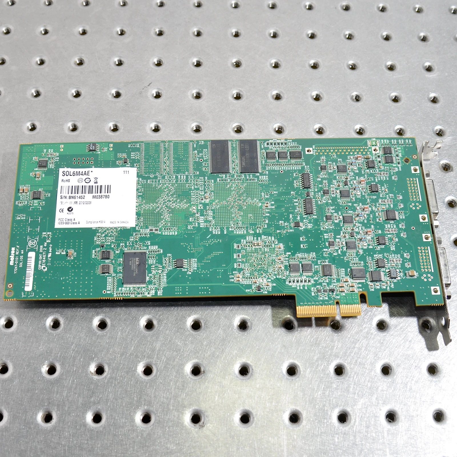 Matrox Y7247-0101 REV.A Frame Grabber Used | Industrial Computer & Accessories