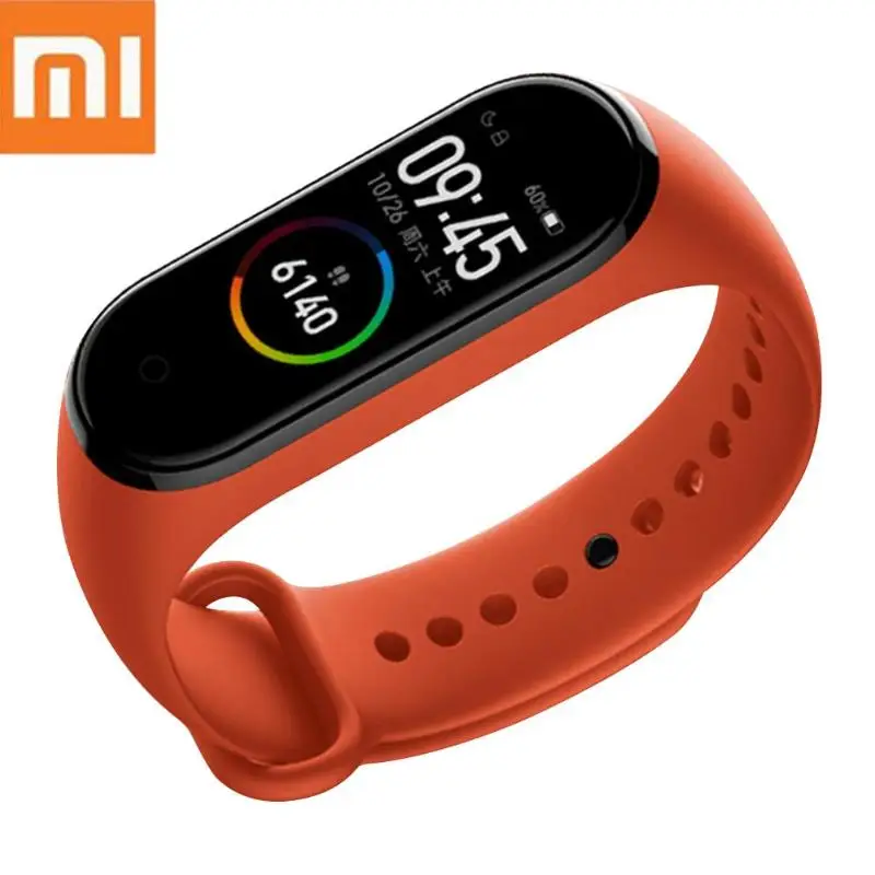Китайская версия, Xiaomi Mi, музыка, Bluetooth, 4, 5 АТМ, пульсометр, фитнес, водонепроницаемый, умный Браслет, сенсорный экран, браслет, Новинка