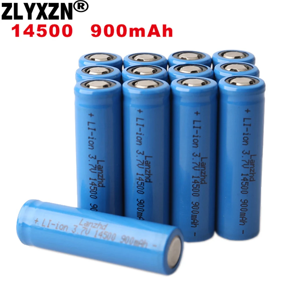 

8-40pcs 14500 Lithium li-ion 900mAh AA 3.7V Rechargeable Batteries Li ion Battery Cell for Led Flashlight Headlamps Torch Mouse