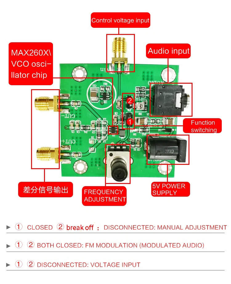 MAX2606 модуль VCO радиочастотный передатчик MAX2606 чип FM передача низкий Фазовый шум одиночный или дифференциальный вход