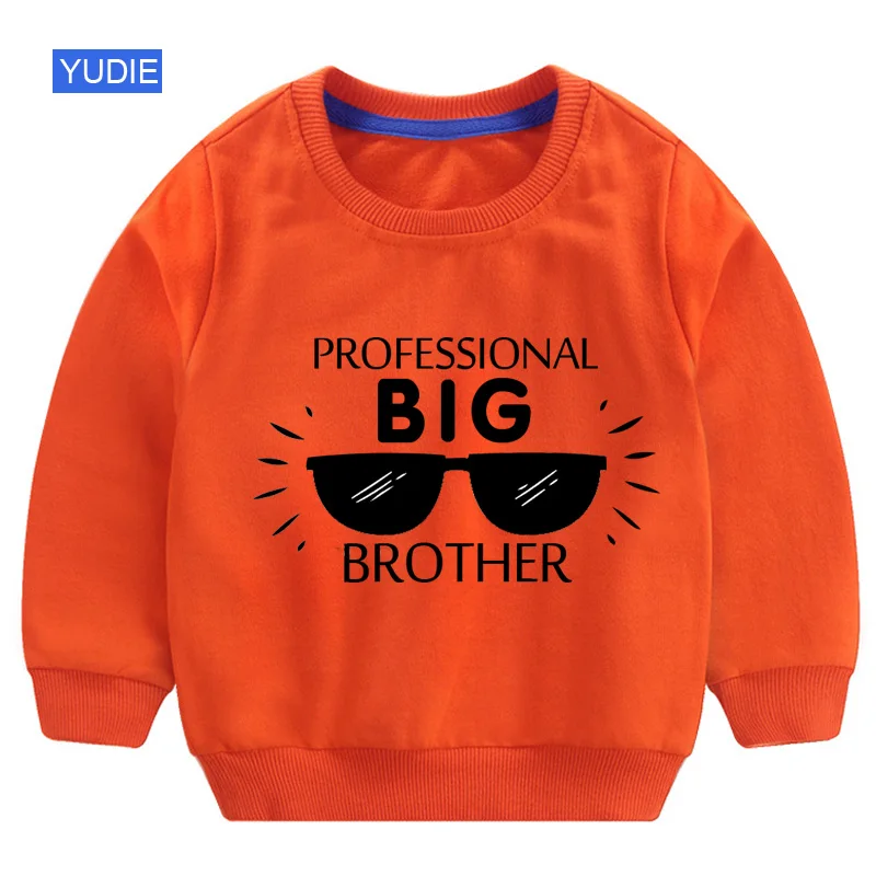 

Children Hoodie Boys Sweatshirt Kids Clothes Long Sleeve T-shirt Girls Clothes Big Brother Letter Spring Baby Sweatshirt Sweater