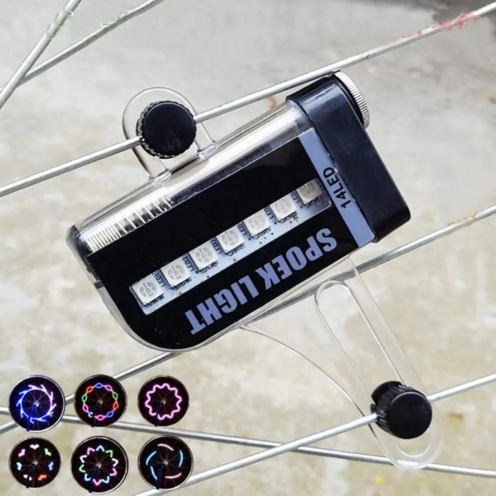 

Two Side 30 Changes Cycling Accessories Motorcycle Signal Tire Spoke Lamp 14 LED Spoke Light Bike Wheel